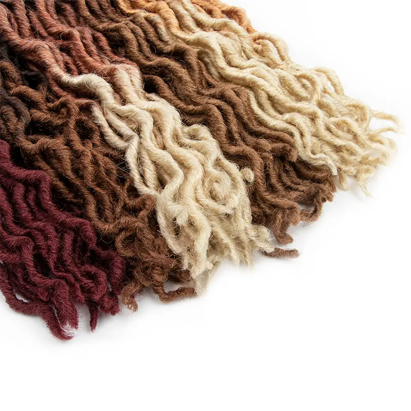 Синтетические Искусственные локоны кудрявые вязаные косички удлинители волос 18