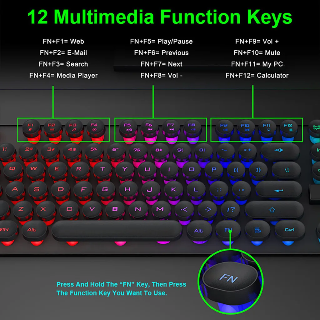 Клавиатура игровая Механическая с RGB подсветкой 104 клавиш # G15|Клавиатуры| |