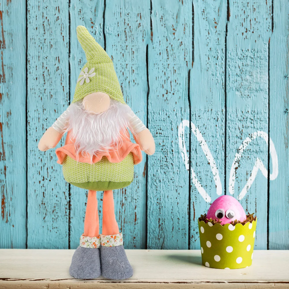 

1Pc Lovely Easter Gnome Dolls Ornament Festival Gnome Dolls Desktop Decoration