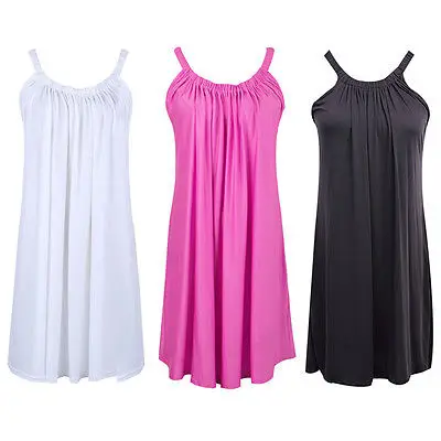 Женские вечерние мини-рубашки с лямкой на шее без рукавов каждый день Летний