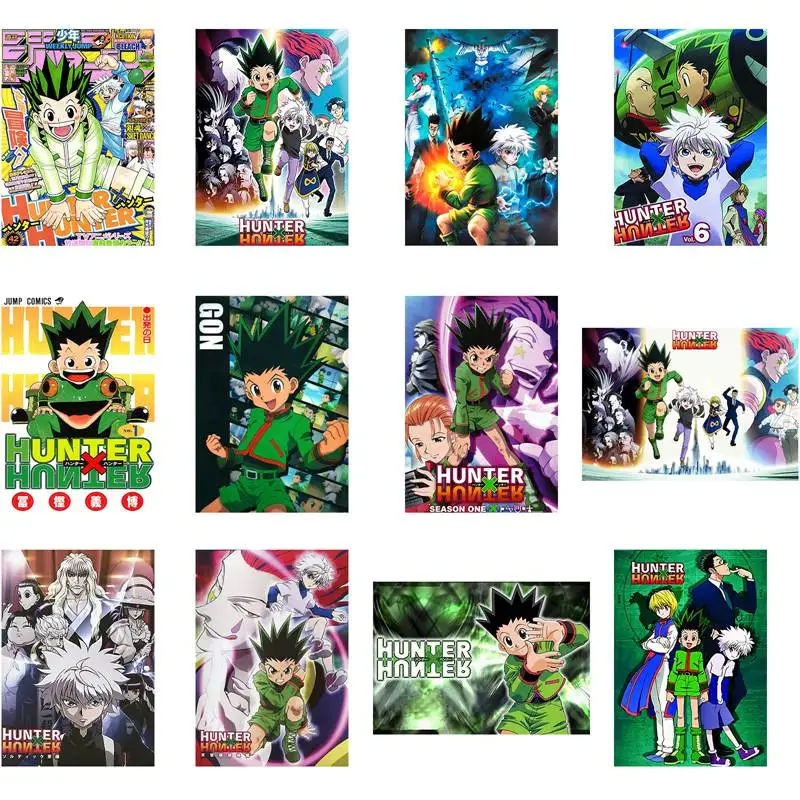 Hunter X Anime Poster Killua Zoldyck Kurapika Gon Freecss Hisoka Wall Decoration Canvas Print Painting Home Room Decor | Дом и сад