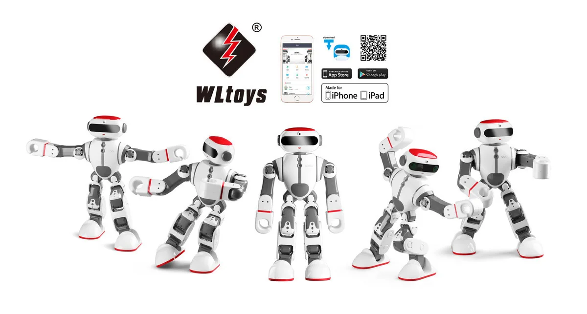 WLtoys F8 Dobi пульт дистанционного управления робот игрушка телефон управление Танцующая история ходьба умный робот Игрушка развивающая смарт-игрушка ZLRC