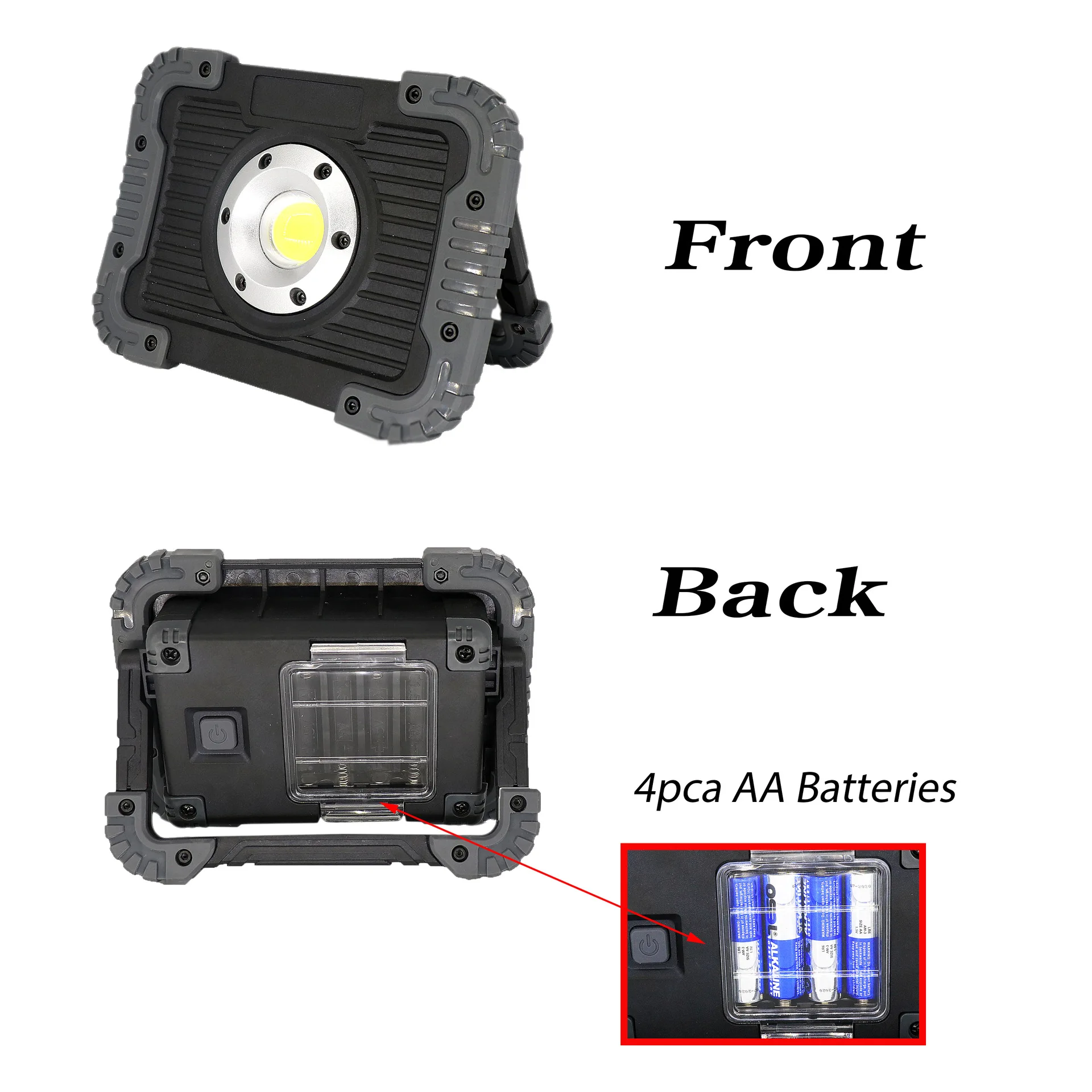 

Emergency Light LED Two-headed COB Portable Work Light Outdoor Tent Waterproof USB Charging Bao Camping Maintenance Lamp
