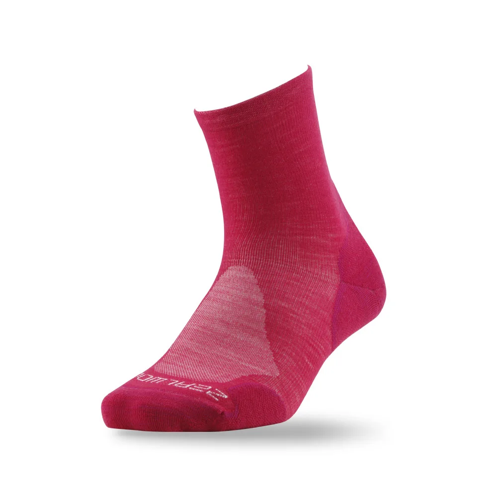 1 pair red Носки для пеших прогулок, ZEALWOOD унисекс, мериносовая шерсть, спортивные носки на открытом воздухе, подушки, футбольные носки - Цвет: 1 pair red