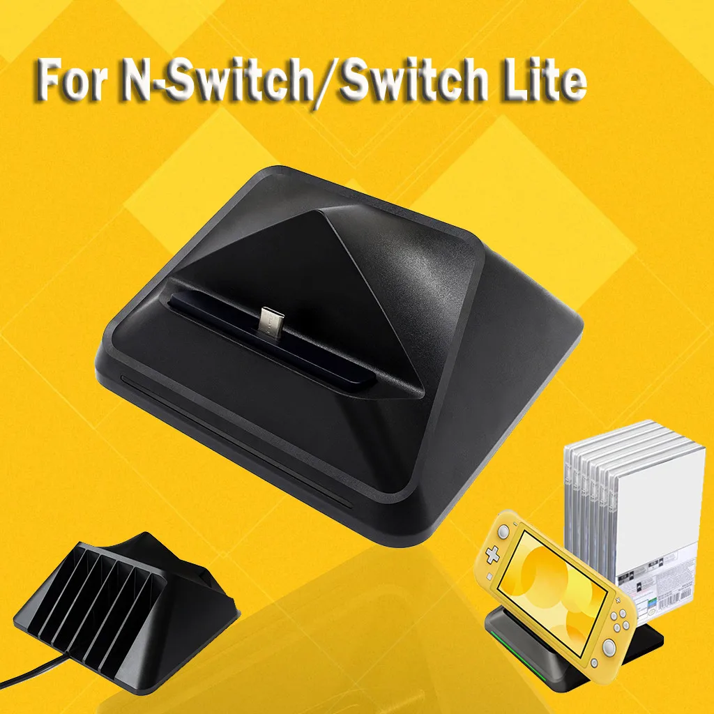 Зарядное устройство Type C с подставкой 6 игровых карт док станция для хранения N