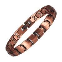 wollet jewelry copper magnetic bracelet bangles for women healthy bio energy magnetic germanium tourmaline ion infrared