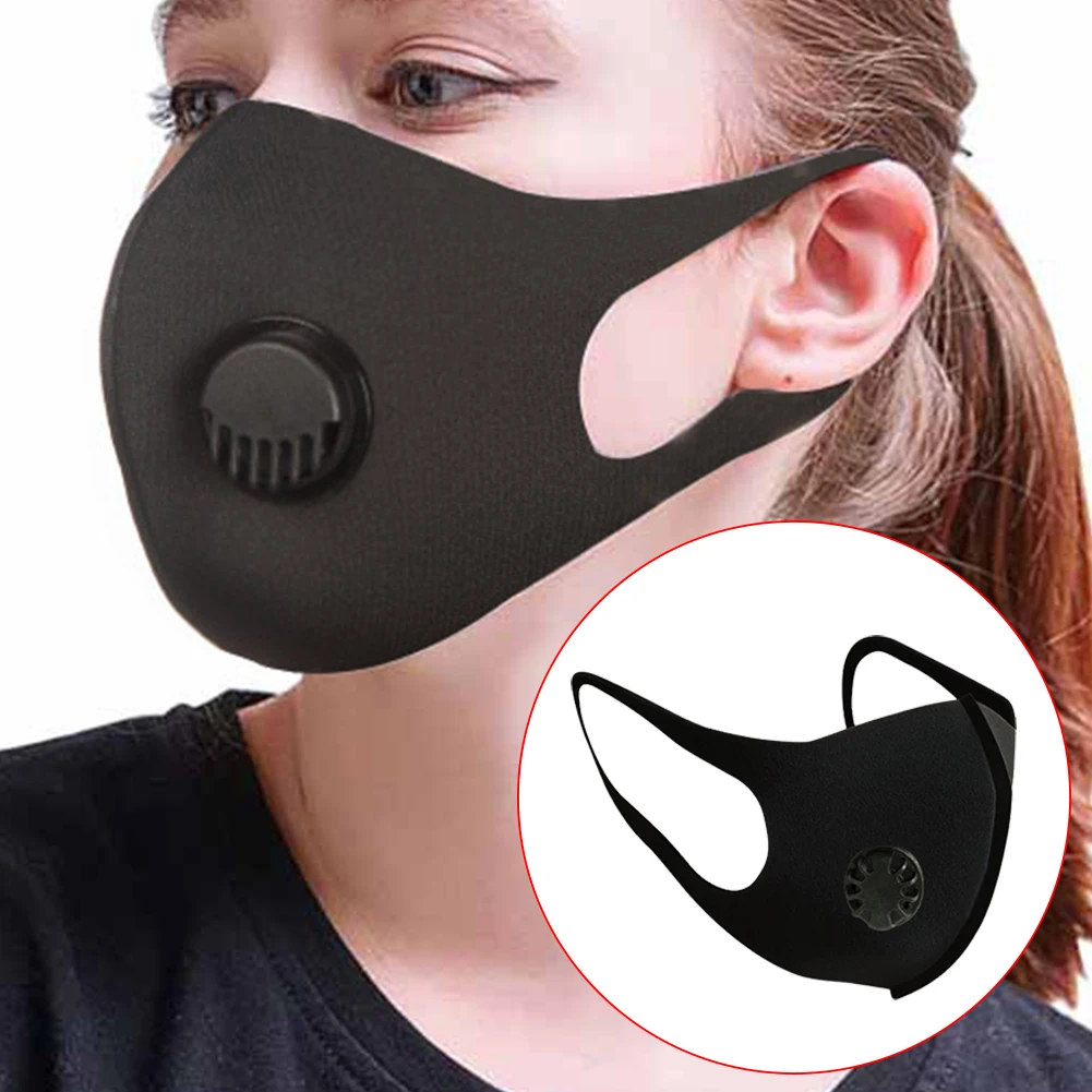 С фильтром вентиляционная маска анти загрязнение PM2.5 респиратор для рта моющиеся