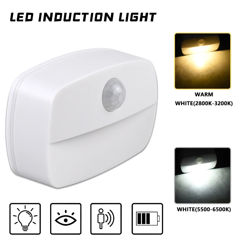 

Wireless Motion Sensor Night Light Stair Corrider Emergent Lighting Bedroom Closet Lamp Cabnit Light Room Decor LED Night Lamps