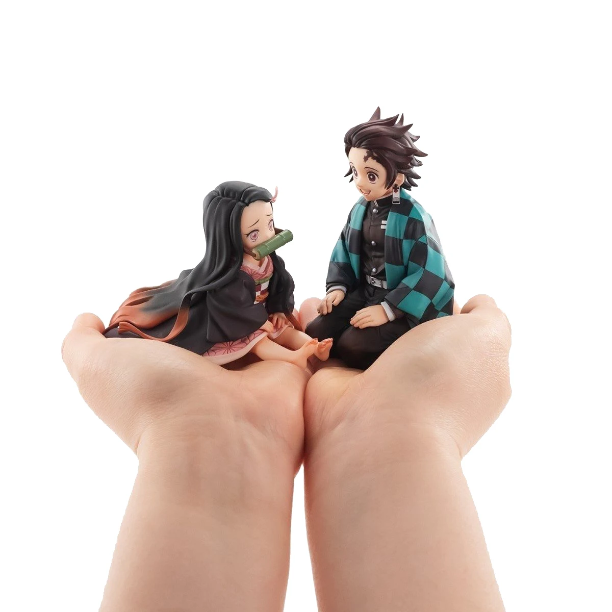 

Anime Figure Demon Slayer Kimetsu No Yaiba Kamado Tanjirou Kamado Nezuko Cute Toys for Kids Collectible Model PVC Doll