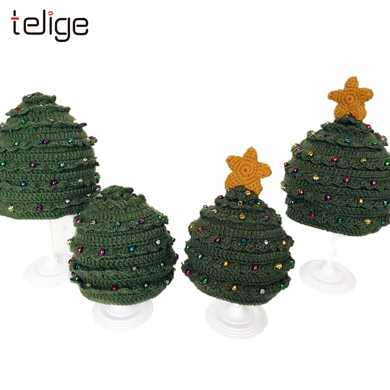 Рождественская хлопковая шапка для ребенка зимние теплые шапки женщин и мужчин