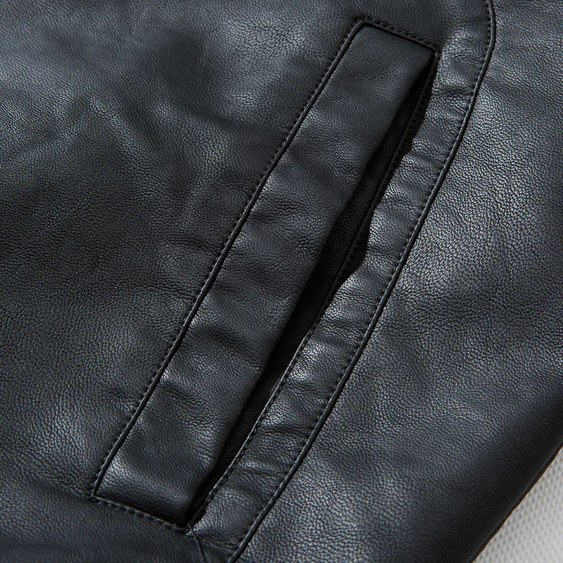 

Spring Leather Jacket Men Hooded Black Motorcycle Biker Leather Jacket Coat Autumn Casual Windbreaker PU Jacket Male