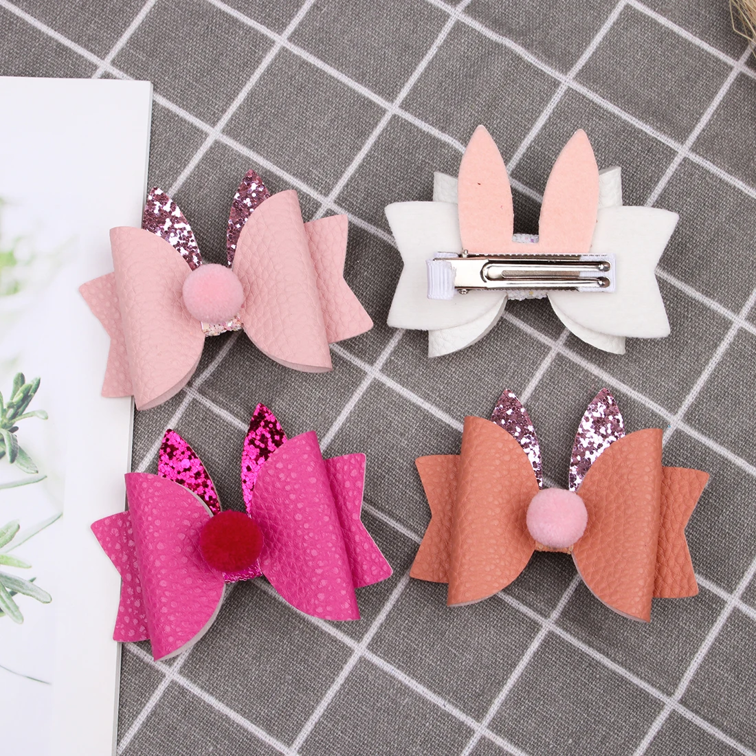 Резинка для волос XIMA 12 шт./лот 3 дюйма из искусственной кожи |