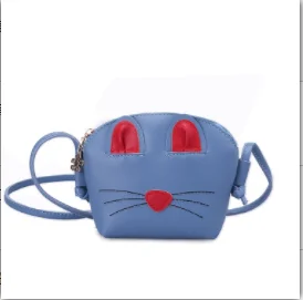 N102-BLUE Растаянная овечка для девочек, маленький кошелек для монет, кошелек для детей, сумка для монет, детский держатель денег бумажник, милый подарок для детей, Сумка с пингвином - Цвет: N102-BLUE