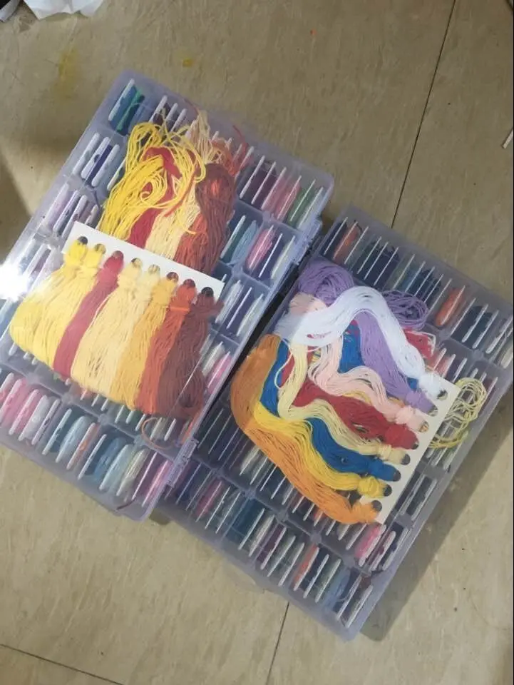 Цветовая нить для вышивки крестом radom искусственная хлопковая и полиэфирная