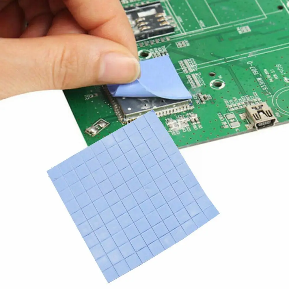 

3pc Thermally Conductive Silicone Sheet Filling Cooling Pad Patch Insulation Gpu Cpu Electronic Heatsink Of Parts Condu F1e3