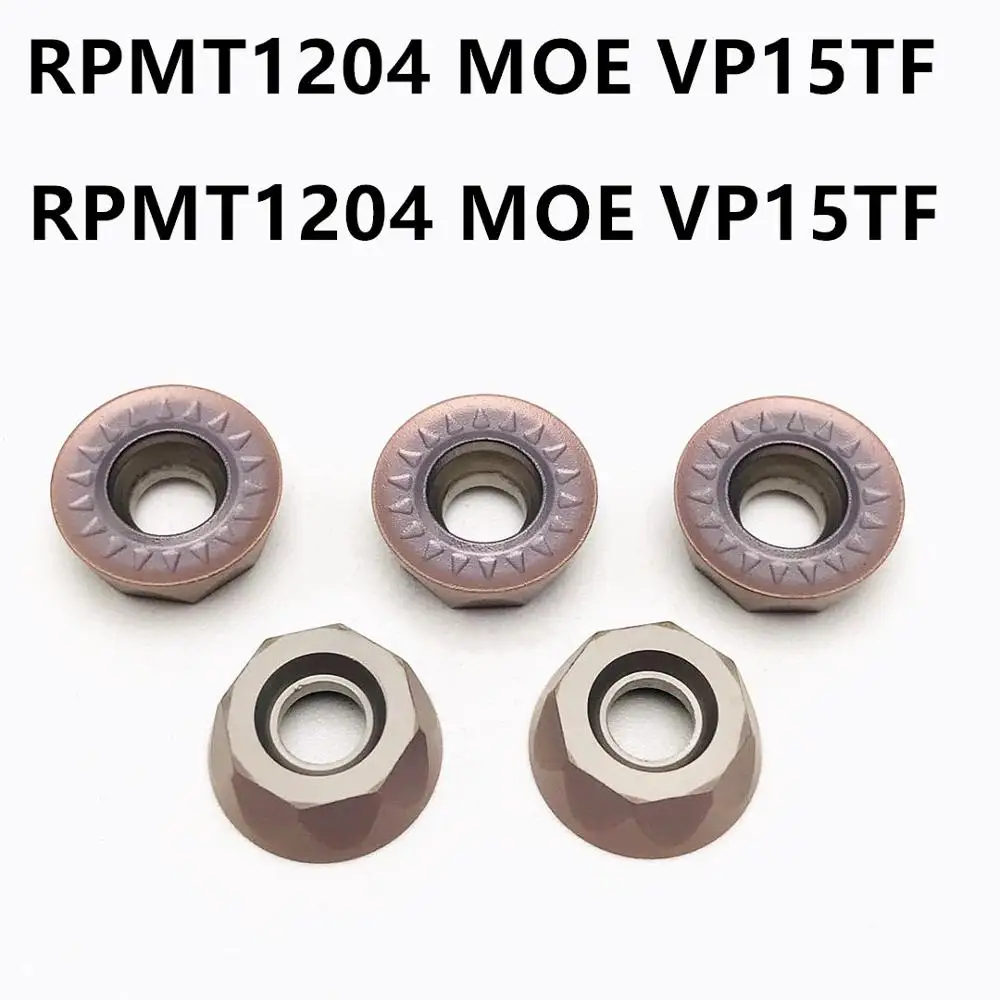 10 шт. RPMT1204 MOE VP15TF твердосплавный инструмент для обработки деталей вращения