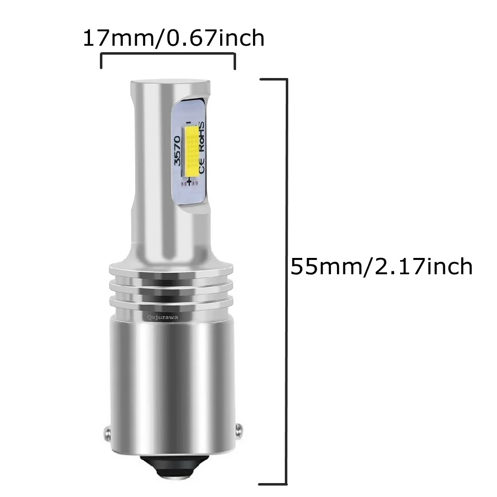 2 шт. 1156 BA15S P21W 7506 R10W R5W супер яркий CSP светодиодный Автомобильный задний тормоз