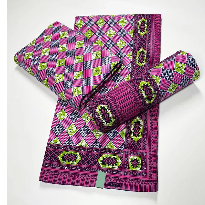 

newest Veritable Wax Guaranteed Real Wax High Quality Pagne Veritable Wax African Ankara Print Sewing Fabric 6yards