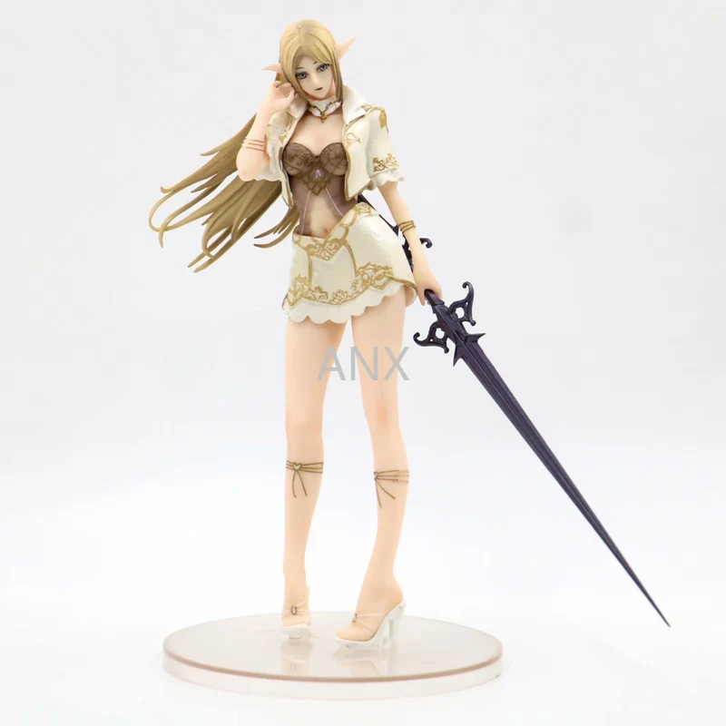 Меч может быть заменен аниме фигурой Lineage Heaven 2 Elf Female Mage 24 см ПВХ сексуальная