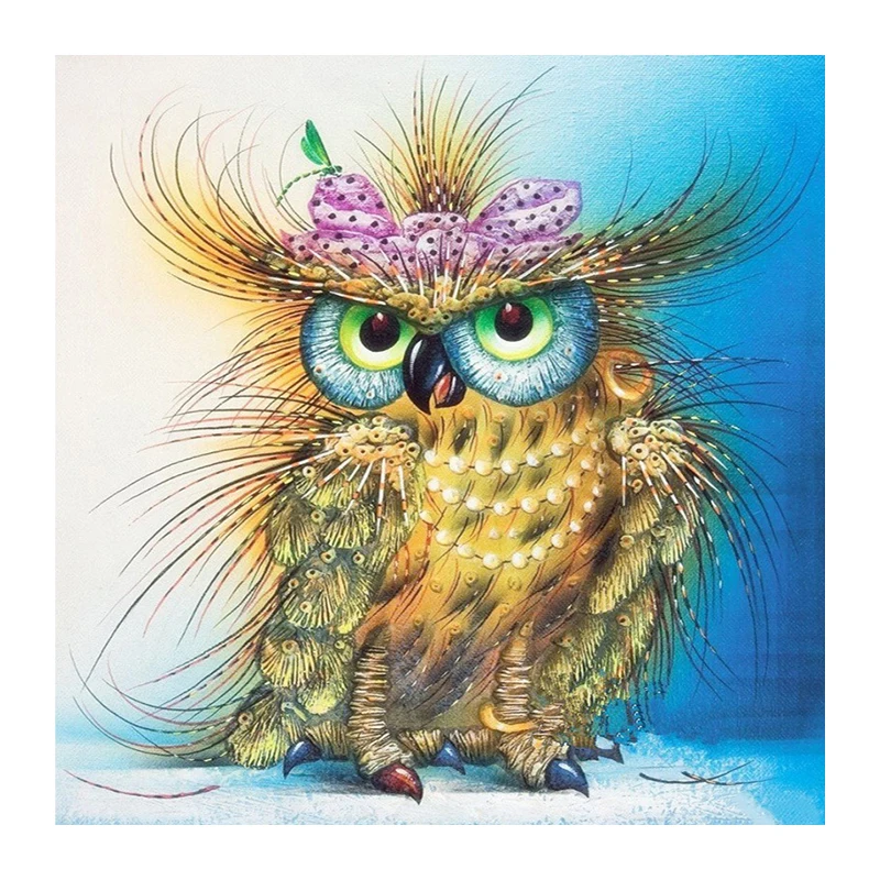 

Needlework 3D DIY Diamond Painting Cross Stitch Owl Diamond Embroidery Pattern Pictures Beadwork Kits Wall Stickers gx