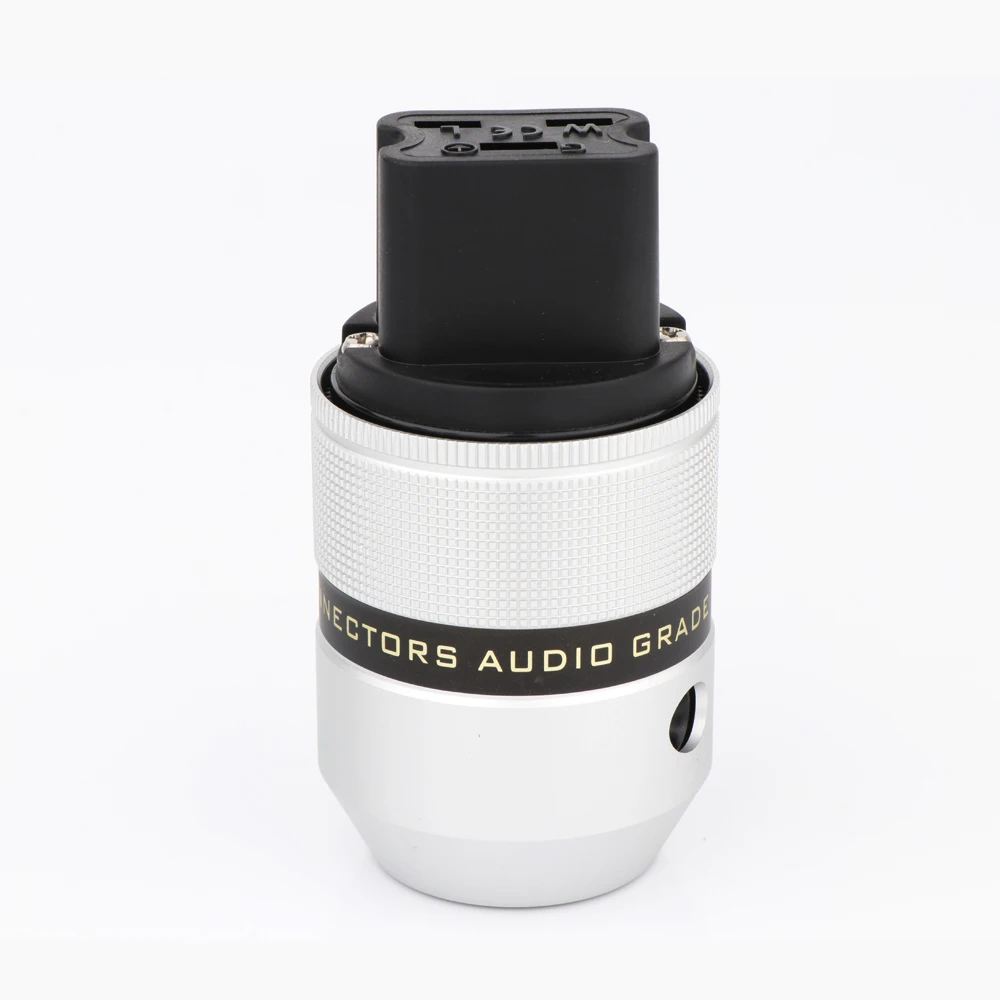 

One Piece Preffair 083A C19 Aluminum metal 24K Gold Plated 20A Audio Power IEC Plug AC Female Connector