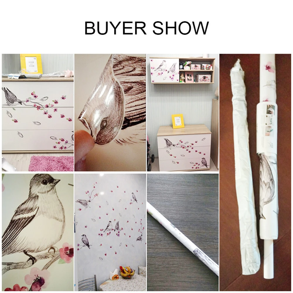 Наклейки на стену с птицами цветы для гостиной украшение дома Настенный декор