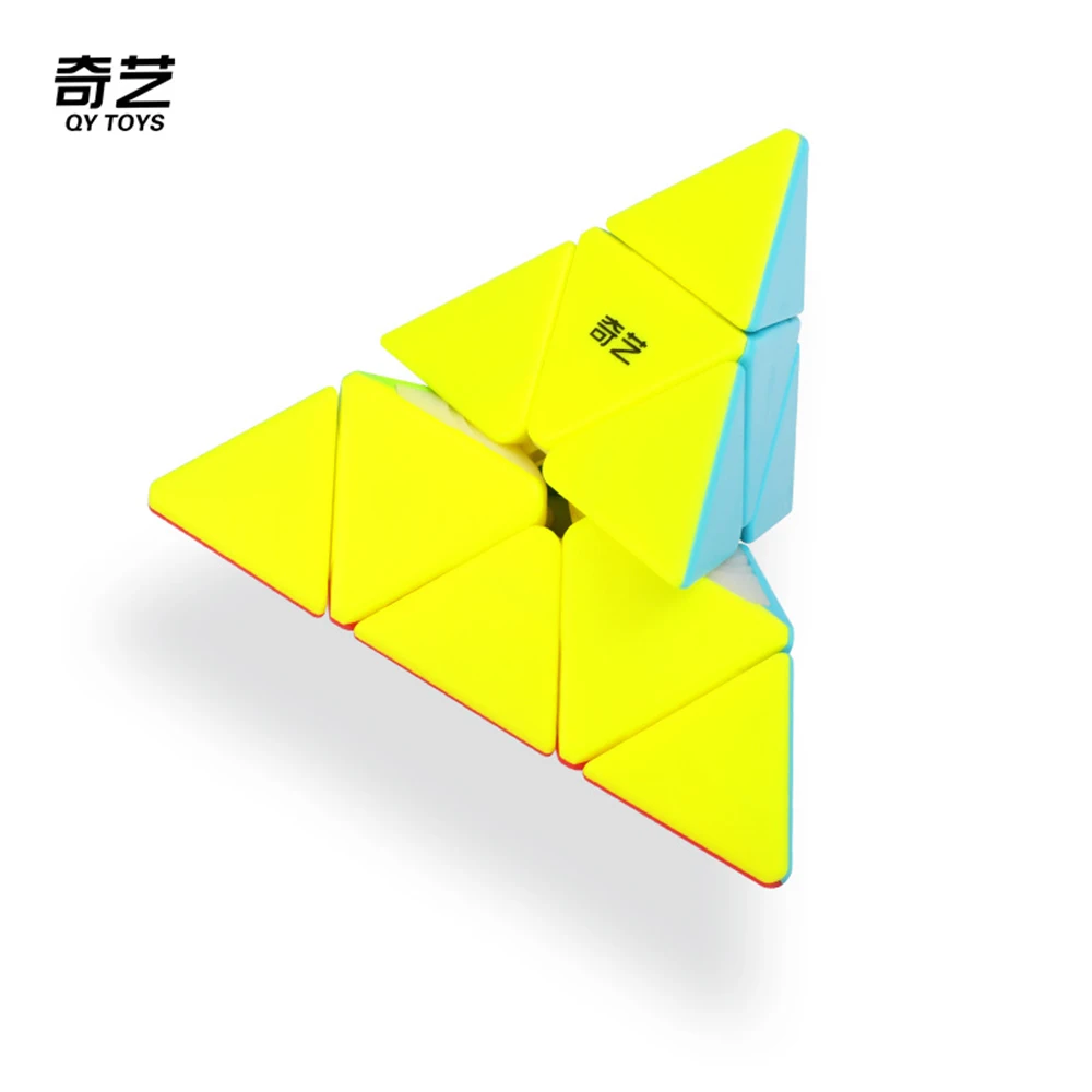 

QiYi QiMing S2 Pyramid 3x3 Magic Cube Professional Cubos magicos Kid Toys High Speed Cube Puzzle Toy Children's Puzzle