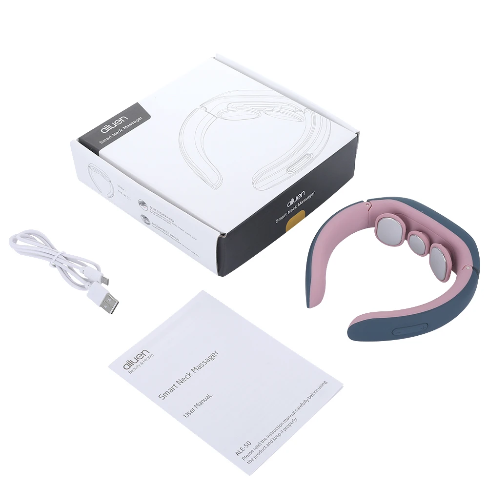 

Effective Neck Massager Electric Treatment Instrument Shoulder EMS Micro Current Heating 15 Strength Beauty Health