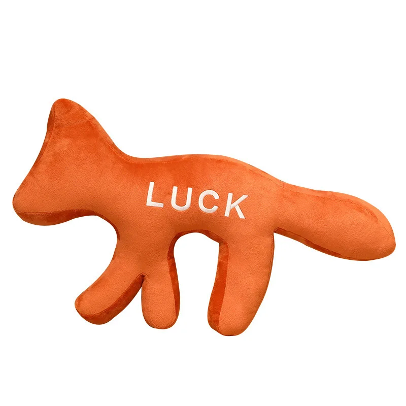 

Fox Travel Pillow Cushion Cute Orange Fox Animal Stuffed Plush Toy Dolls Decor Kids Sleeping Back Cushion for Children Gift