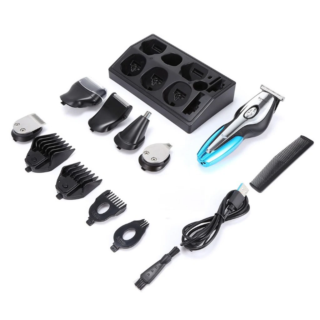 

Professional Mens Electric Hair Clipper Shaving Machine Trimmer Set USB