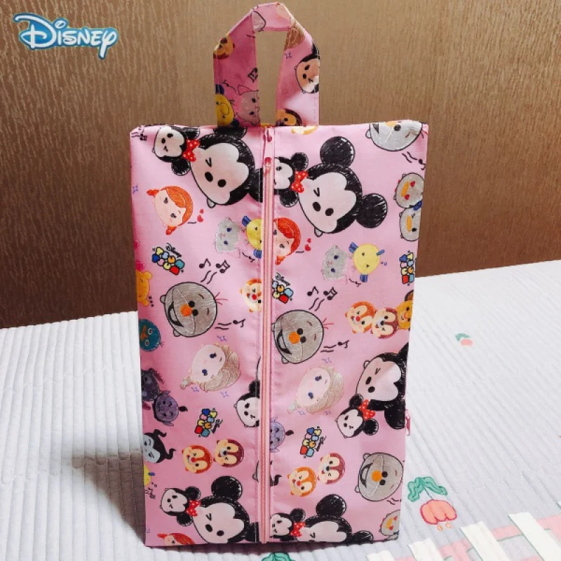 

Новая модная женская сумка Disney с изображением Микки Мауса из мультфильма, водонепроницаемая Женская сумочка для обуви, сумка для одежды, ко...