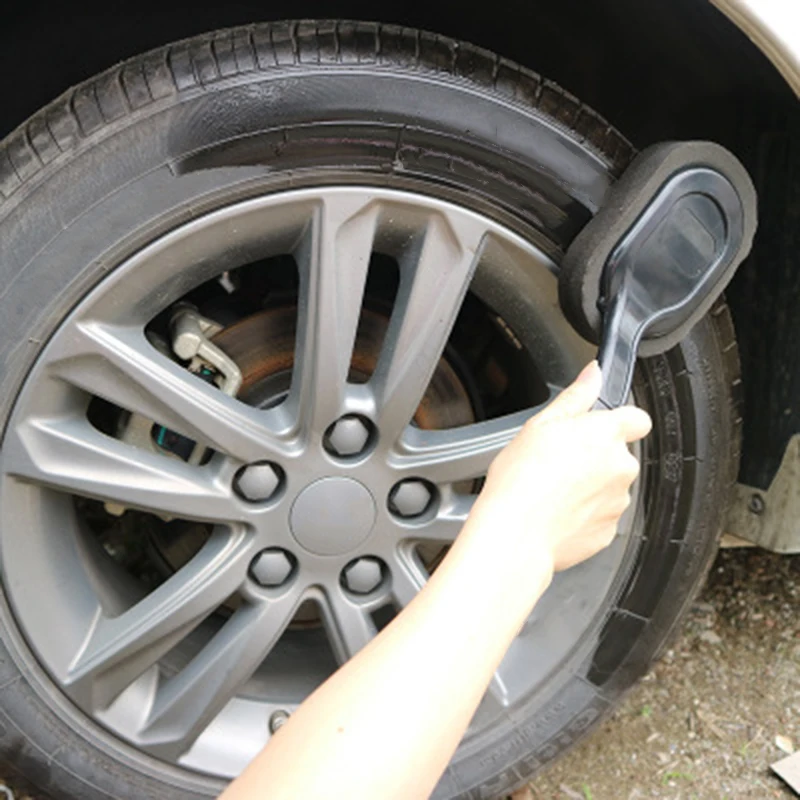 

ABS Handle Brush Sponge Cleaning Long Tire Waxing 29*9*3cm High Strength