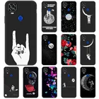 Чехол-накладка для ZTE Blade V2020, силикон, с изображением Луны