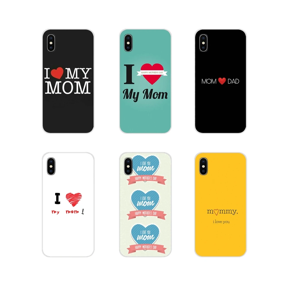 Чехлы для Samsung Galaxy S2 S3 S4 S5 Mini S6 S7 Edge S8 S9 S10E Lite Plus чехлы телефонов I love mom|Бамперы| |