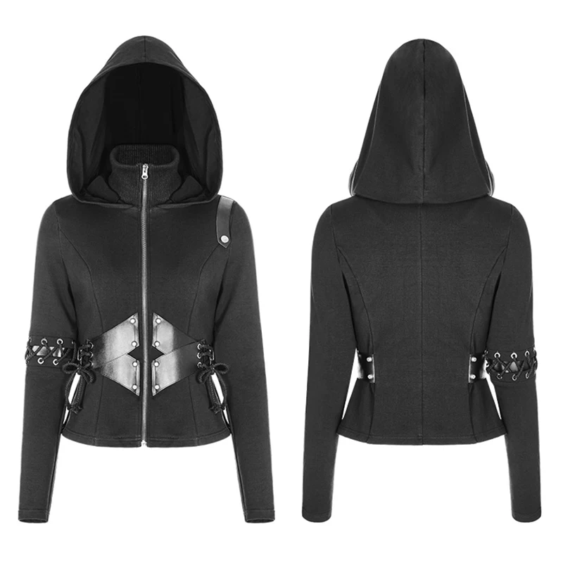 Женский короткий кардиган из искусственной кожи облегающий трикотажный в рубчик