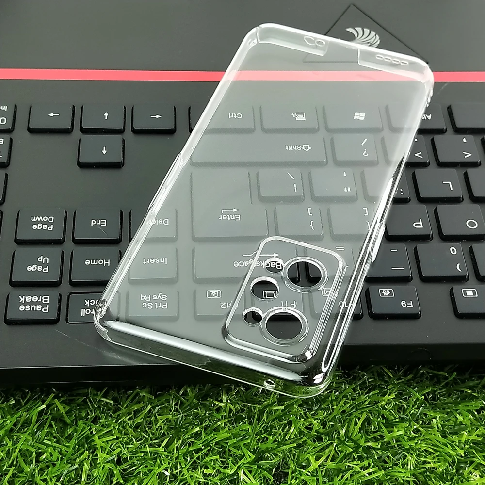 

Для OPPO Realme GT Neo2 чехол кристально Жесткий ПК полное покрытие прозрачная камера защитная задняя крышка