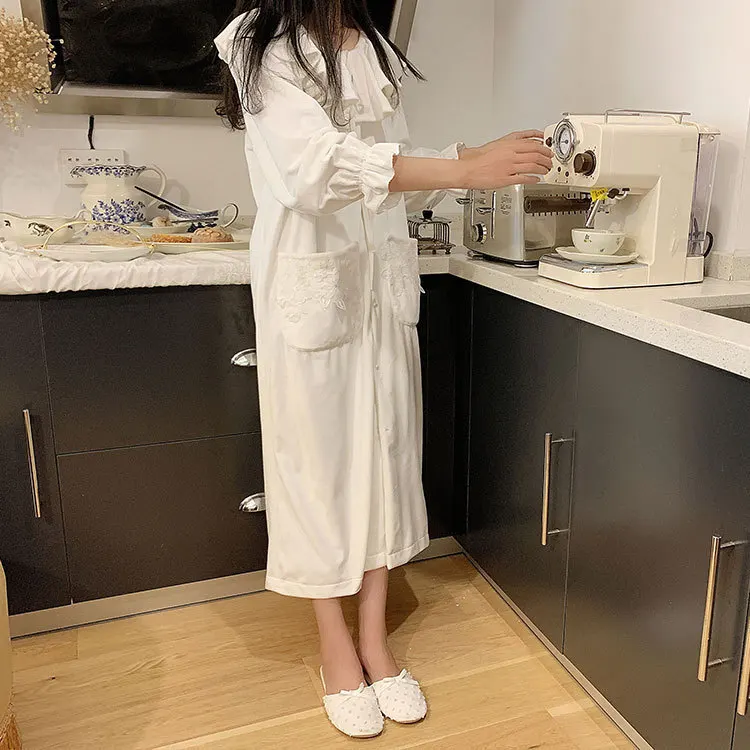 Ночная рубашка женская зимняя фланелевая принцесса леди пижамы ночная сорочка