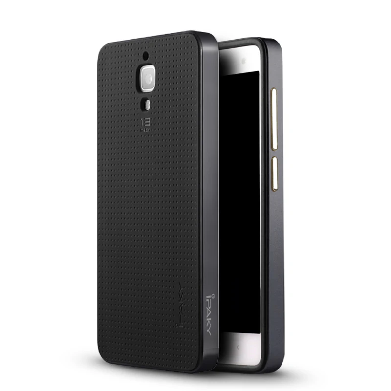 Оригинальный брендовый Чехол iPaky для Xiaomi Mi4 силиконовая задняя крышка +