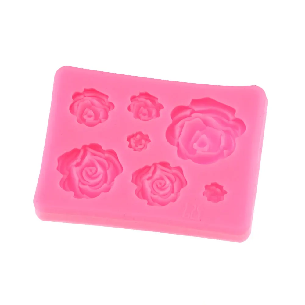 Силиконовая форма для торта 7 сеток роза шоколадная инструменты украшения