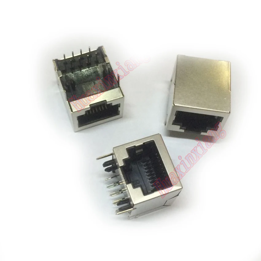 20 шт./лот RJ45 8P8C стальной щит сетевой разъем монтажный PCB 90 градусов|pcb connector|pcb mount