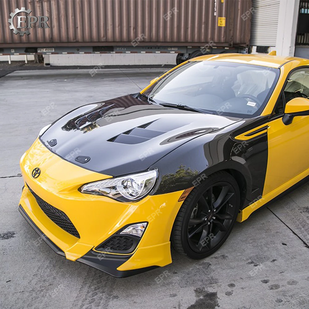 Для FT86 BRZ VRS1 карбоновое волокно/Стекловолокно вентилируемый капюшон Аэро отделка