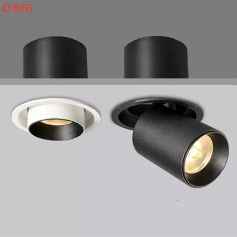

Dimmable Angle Adjust Stretchable Anti-glare LED COB Recessed Downlight 12W 15W 18W 20W LED Ceiling Lamp Spot Light AC90-260V
