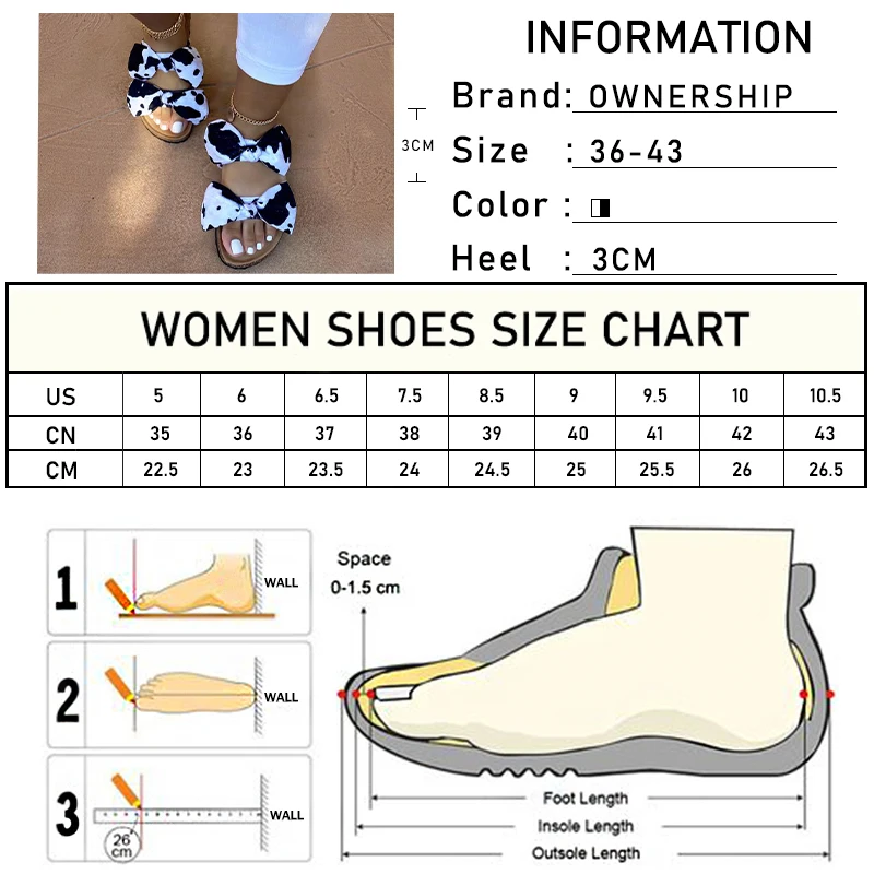 Женские модные тапочки с бантиком из коровьей кожи шлепанцы Сезон лето Удобная