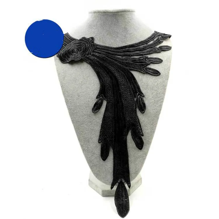 С вышивкой с круглой горловиной для творчества искусственные Съемная воротники