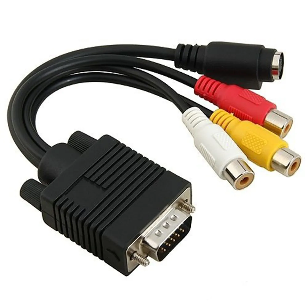 Аксессуары для HD 3 прочный ПК VGA SVGA к S-Video практичный AV tv Out портативный композитный