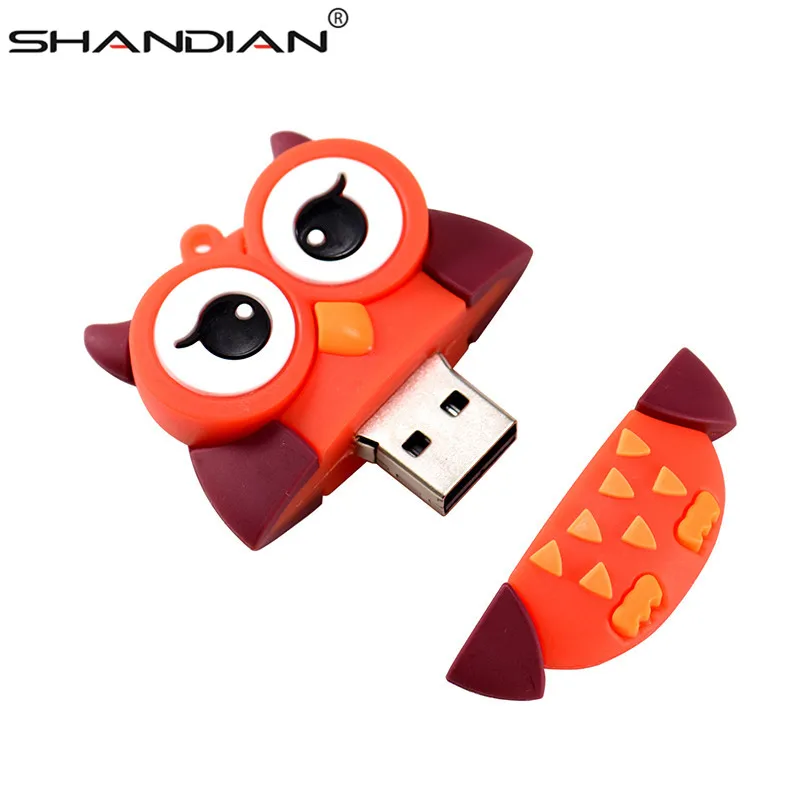 Горячее предложение SHANDIAN! Милый мини-флеш-накопитель с рисунком пингвина