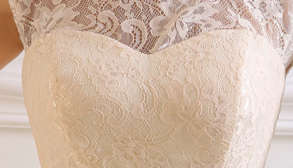 

Elegant Plus Size Wedding Dresses Different Neck Styles Robe De Mariage Floor Length Appliqued Open Back Chiffon Bridal Gown