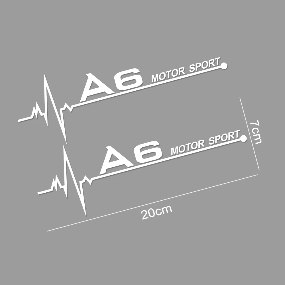 

2PCS Car Decor Stickers Side Window Decals For Audi A6 C6 C5 C7 4F C4 Vinyl Auto Window Trim Reflective Car Accessories Decals