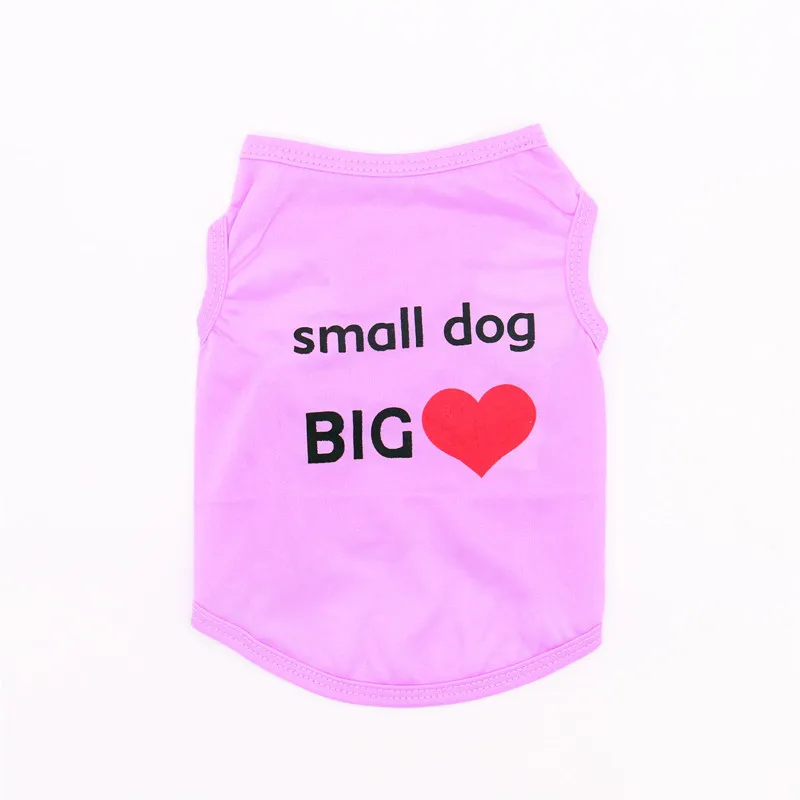 Одежда для собак летняя жилетка из полиэстера с надписью маленьких и средних