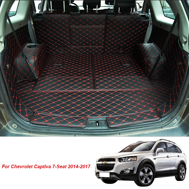 

Car Trunk Mats For Chevrolet Captiva 7-Seat 2014 2015 2016 2017 Cargo Liner Accessories